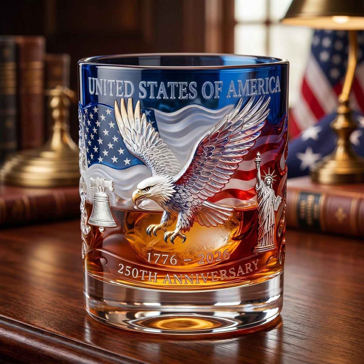 Proud Anniversary Decanter & Round Glass