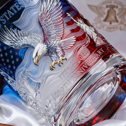 Proud Anniversary Decanter & Round Glass