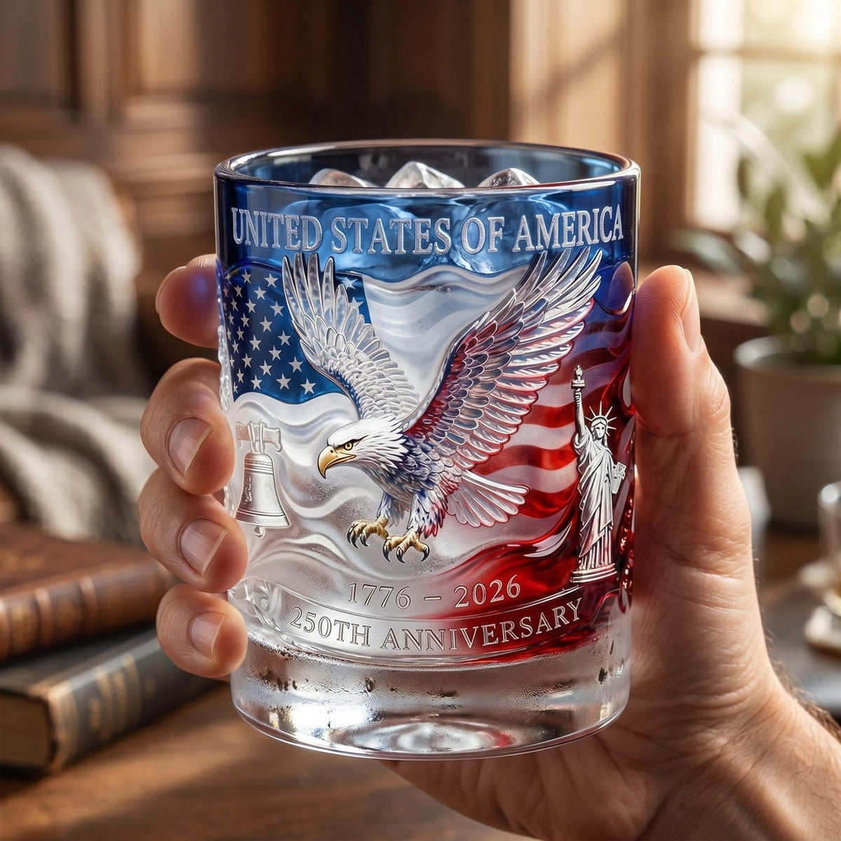 Proud Anniversary Decanter & Round Glass