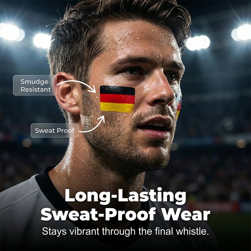 🏆Buy 1 get 1 free🎉National Flag Face Paint Stick for Sports Fans ⚽