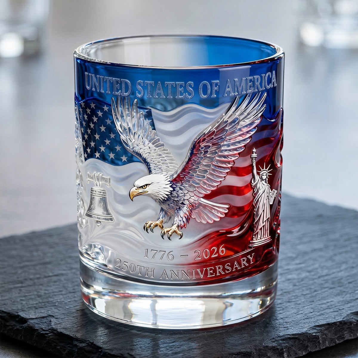 Proud Anniversary Decanter & Round Glass