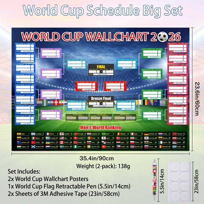 🗓️ ⚽ 2026 World Cup Poster Set – Don't Miss a Match!