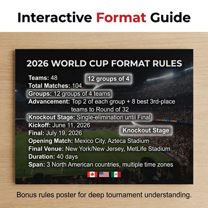 🗓️ ⚽ 2026 World Cup Poster Set – Don't Miss a Match!