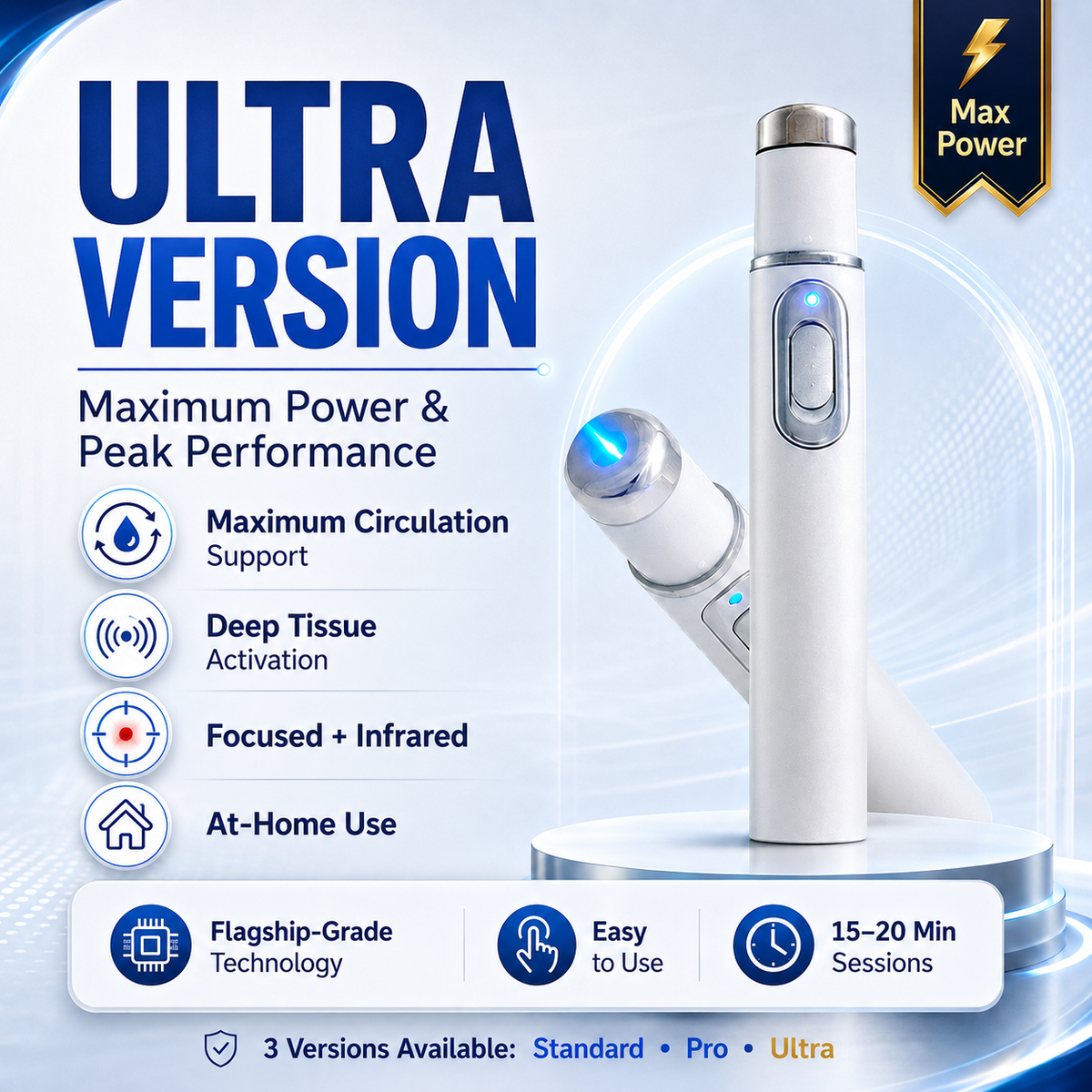 Mresio™ Ultrasonic Shock Wave Therapy Massager——Restore Circulation. Relieve Deep Pain. Rebuild Male Confidence.