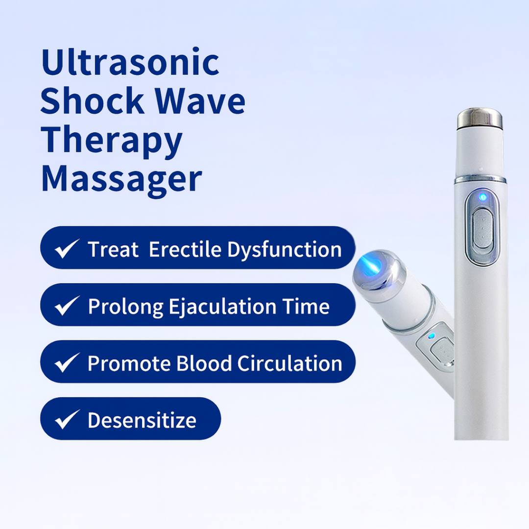 Mresio™ Ultrasonic Shock Wave Therapy Massager——Restore Circulation. Relieve Deep Pain. Rebuild Male Confidence.