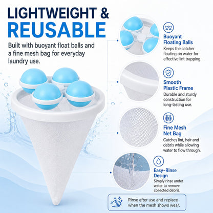 Floating Lint & Hair Catcher