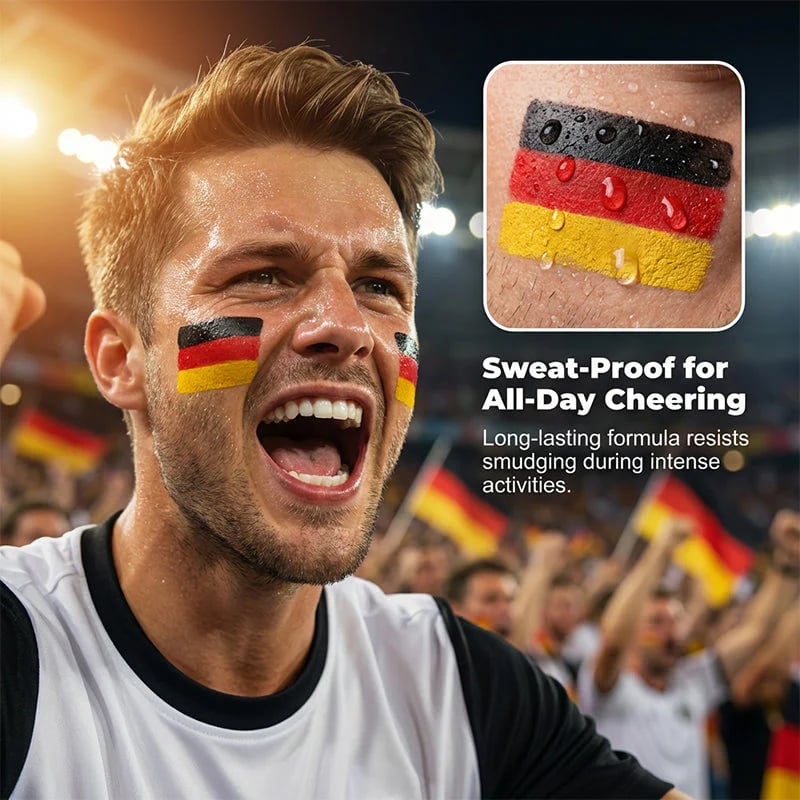 🏆Buy 1 get 1 free🎉National Flag Face Paint Stick for Sports Fans ⚽