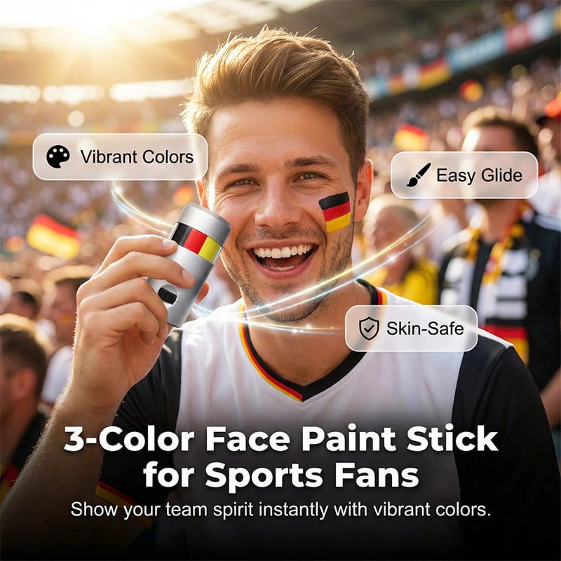 🏆Buy 1 get 1 free🎉National Flag Face Paint Stick for Sports Fans ⚽