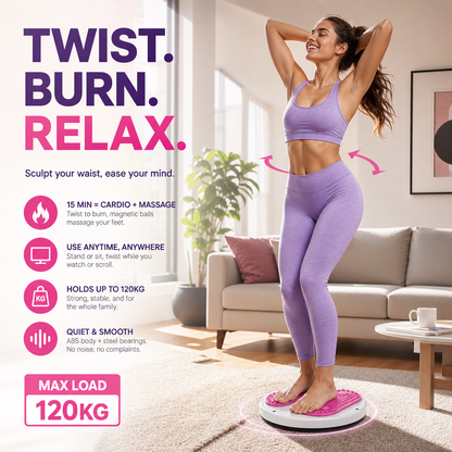 ✨ Waist Twisting Massage & Exercise Balance Board – Burn Fat, Slim Waist & Improve Circulation at Home