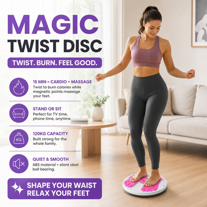 ✨ Waist Twisting Massage & Exercise Balance Board – Burn Fat, Slim Waist & Improve Circulation at Home