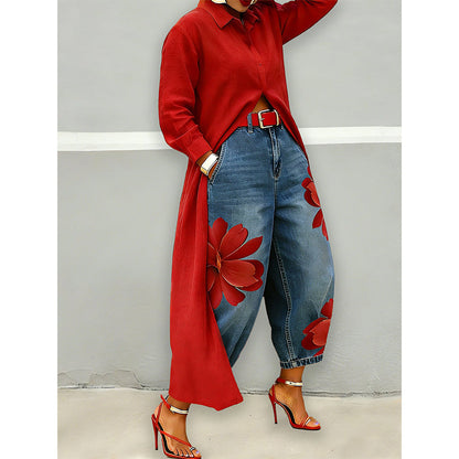 💖LAST DAY PROMOTION - 50%OFF💖Women's Long Sleeve Button-Down Maxi Shirt Dress